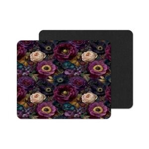 Midnight Garden Mouse Pad: Vibrant Neoprene‎ Computer Accessory